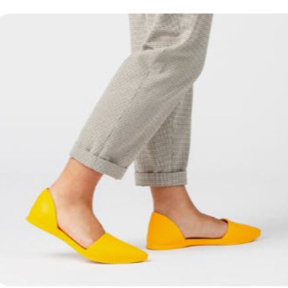 Native Shoes Yellow  Flats d'Orsay Audrey  Size 7 - Picture 2 of 16
